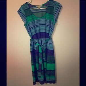 Striped Dress with elasticized waist EUC